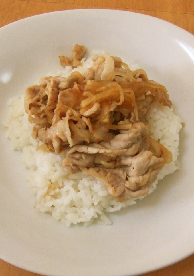 ５分で　簡単ずぼら豚丼☆　-レシピのメイン写真