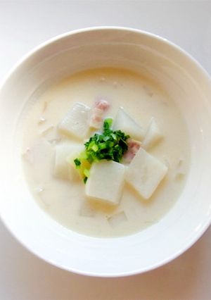 かぶとベーコンのクリームスープ-レシピのメイン写真