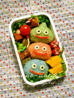 *キャラ弁*スライムおにぎり-レシピのメイン写真