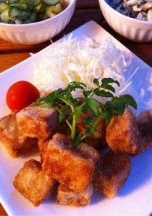 高野豆腐でジュワッと唐揚げ♬-レシピのメイン写真