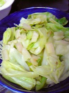 岩下の新生姜で美味しいキャベツの炒め物♪-レシピのメイン写真