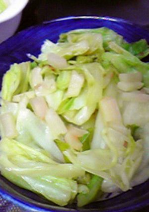 岩下の新生姜で美味しいキャベツの炒め物♪-レシピのメイン写真