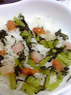 さっぱりおいしく☆新生姜菜めし♪-レシピのメイン写真