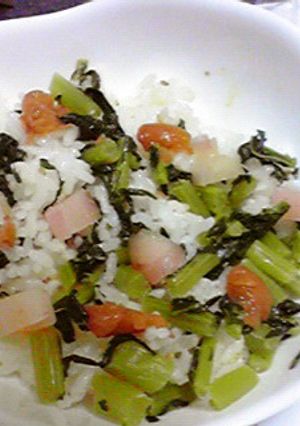 さっぱりおいしく☆新生姜菜めし♪-レシピのメイン写真