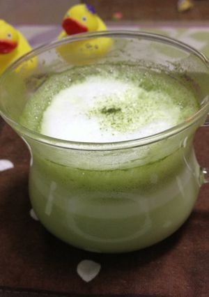濃い抹茶ラテ-レシピのメイン写真