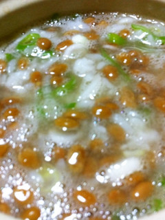 簡単で美味しい☆納豆のお粥♫-レシピのメイン写真