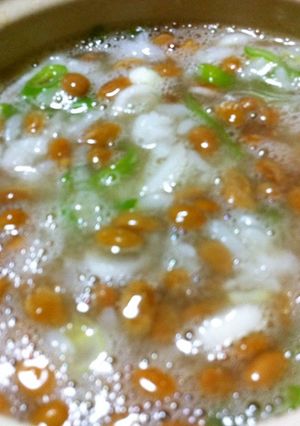 簡単で美味しい☆納豆のお粥♫-レシピのメイン写真