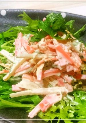 あごを鍛える。さきいかかみかみサラダ-レシピのメイン写真