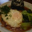 みんな大好き目玉焼きのっけてラーメン