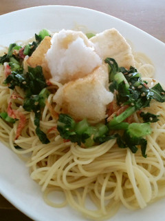 大根と揚げ餅のパスタ-レシピのメイン写真