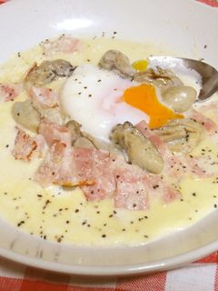 カルボナーラの牡蠣-レシピのメイン写真