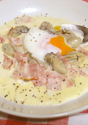 カルボナーラの牡蠣-レシピのメイン写真