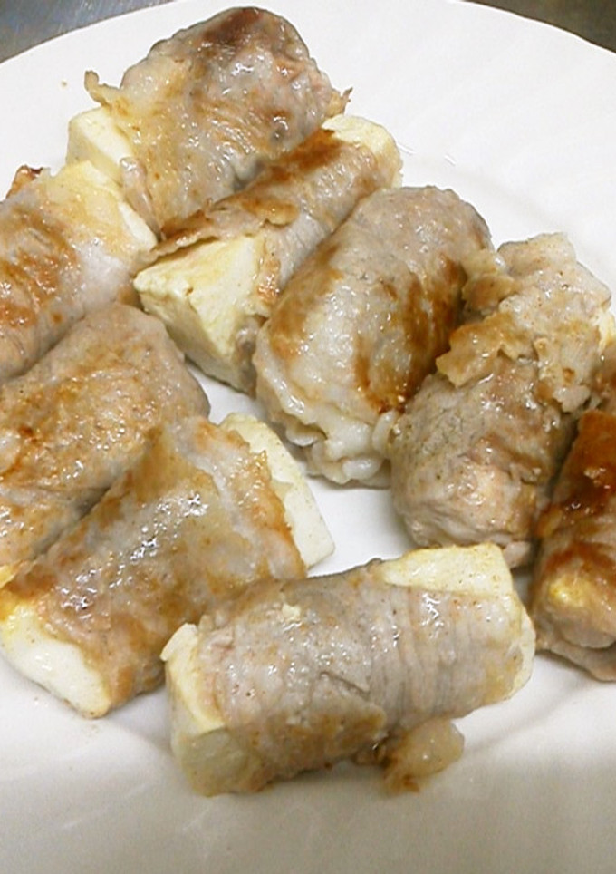 簡単！木綿豆腐の肉巻き♬-レシピのメイン写真