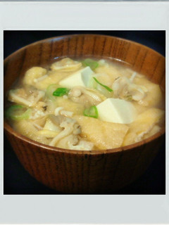 ■糖質制限■あさり豆腐油あげ簡単お味噌汁-レシピのメイン写真