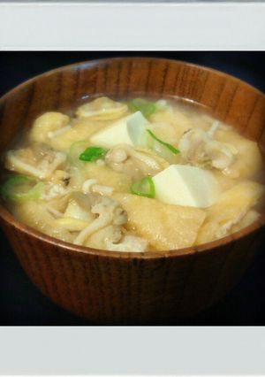 ■糖質制限■あさり豆腐油あげ簡単お味噌汁-レシピのメイン写真