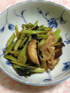 小松菜と豚のオイ味噌炒め-レシピのメイン写真