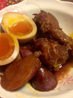手羽元(手羽先)さつまいも甘辛こってり煮-レシピのメイン写真