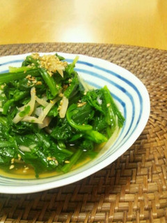 新しょうがと青菜のおひたし-レシピのメイン写真