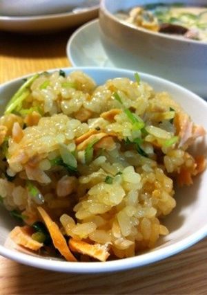焼鮭と生姜の炊き込みごはん-レシピのメイン写真