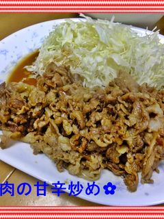 ✿豚肉の甘辛炒め✿-レシピのメイン写真