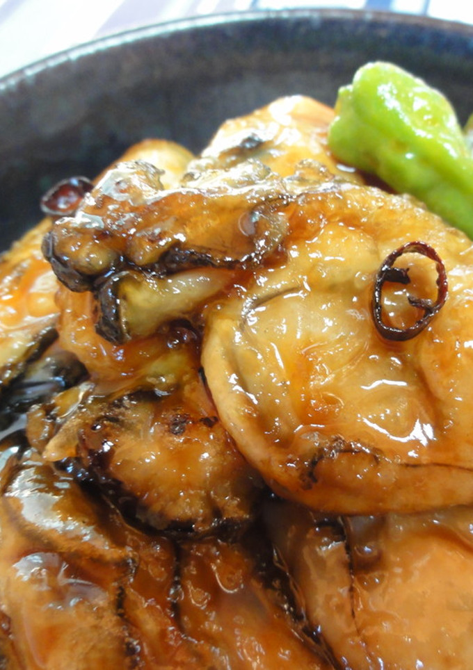 旨っ！ピリ辛カキの蒲焼き♪-レシピのメイン写真
