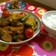 彩野菜のバジル醤油炒め