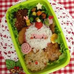รูปของ 簡単！サンタさん☆ ＊キャラ弁＊