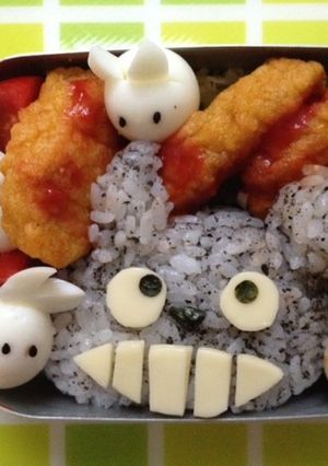 年長さんのお弁当（うずらでとなりのトトロ-レシピのメイン写真