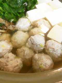 *寄せ鍋に*鶏だんご*-レシピのメイン写真
