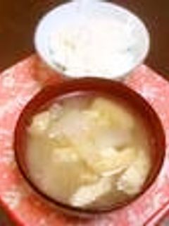 大根と油あげの味噌汁-レシピのメイン写真