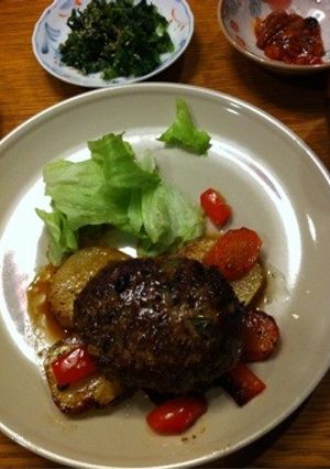 大根の葉&おから入りハンバーグ-レシピのメイン写真