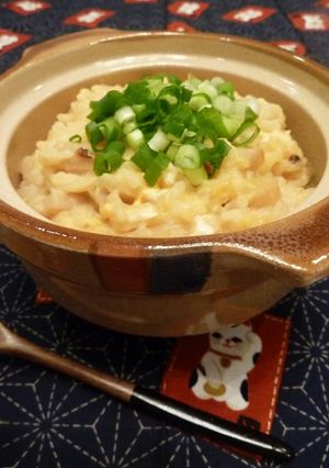 おでんの残り汁でちょっと甘めの味噌おじや-レシピのメイン写真