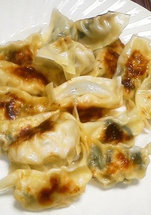 ほうれんそうと鶏ひき肉で餃子♬-レシピのメイン写真