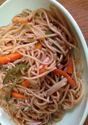 パスタで簡単焼きそば-レシピのメイン写真
