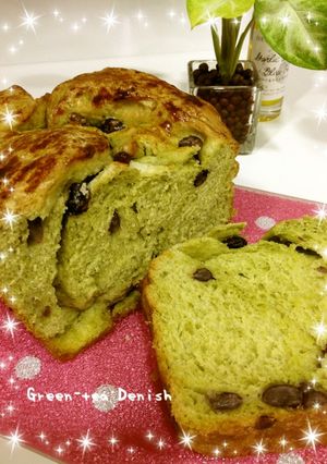 あずきと抹茶のデニッシュ食パン-レシピのメイン写真
