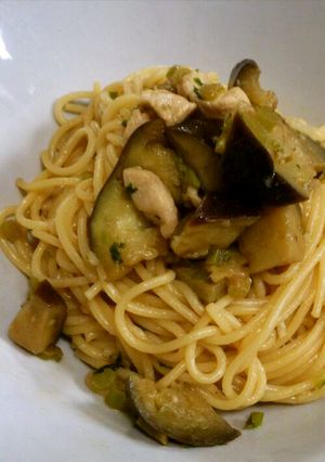 簡単！残り物でバターめんつゆ和風パスタ-レシピのメイン写真