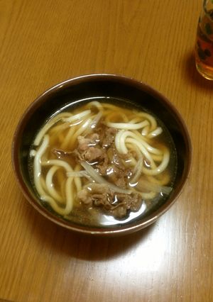 パパッと肉うどん♪-レシピのメイン写真