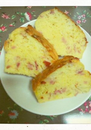 とっても簡単　ベーコンとネギのケークサレ-レシピのメイン写真