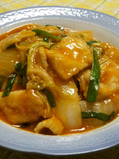 白菜と鶏肉のケチャップ炒め-レシピのメイン写真