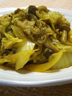 白菜と豚肉のカレー炒め-レシピのメイン写真