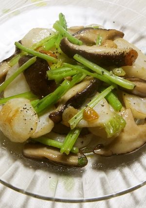 かぶと椎茸のソテーサラダ-レシピのメイン写真