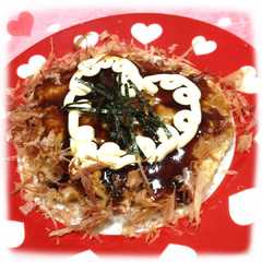 รูปของ 節約♥ヘルシー♥豆腐ともやしのお好み焼き