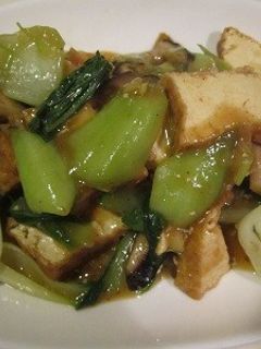 超簡単☆厚揚げと青梗菜のピリ辛炒め-レシピのメイン写真