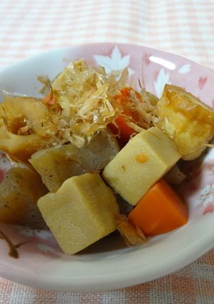お手軽～♪こんにゃくと高野豆腐の煮物-レシピのメイン写真