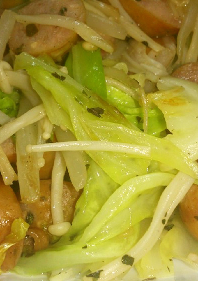 簡単！ウィンナーと野菜のバジル炒め-レシピのメイン写真
