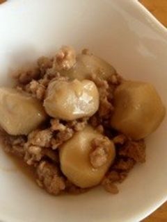 【ほくほく】里芋とそぼろの炊いたん-レシピのメイン写真