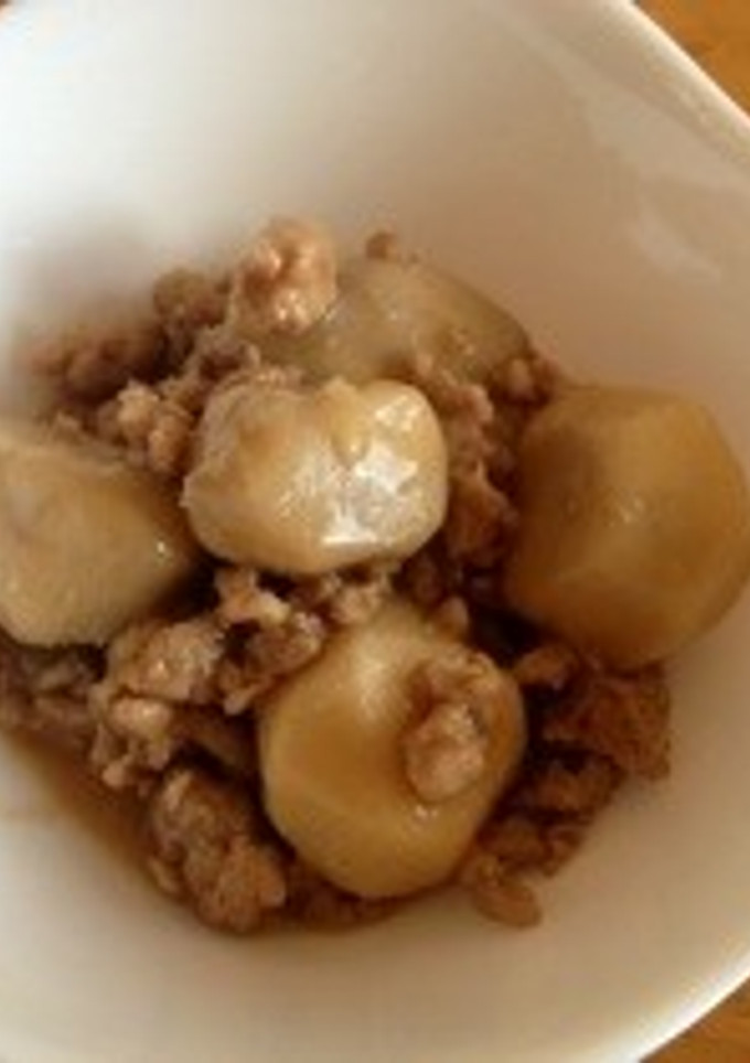 【ほくほく】里芋とそぼろの炊いたん-レシピのメイン写真