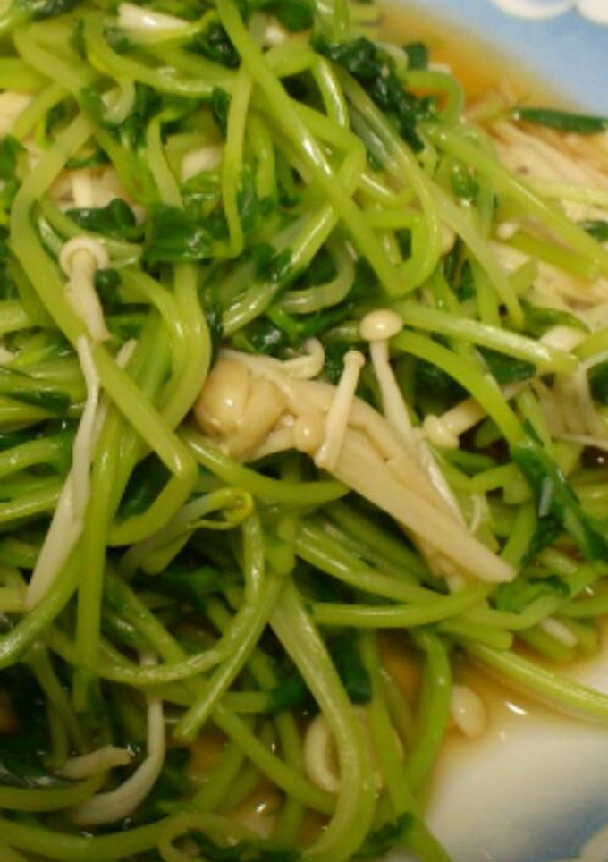 豆苗とえのきのさっぱり炒め-レシピのメイン写真