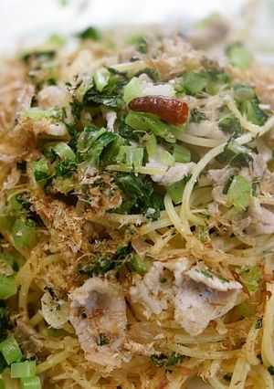 ランチに！大根葉と豚肉のぺペロンチーノ-レシピのメイン写真