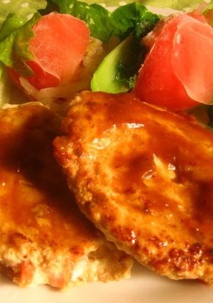 簡単！田楽風鶏バーグ-レシピのメイン写真